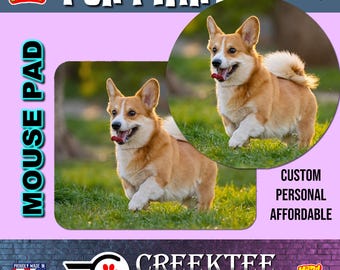 Custom Mouse Pad Round or Rectangle, Your text or Family Photo, Loved Pet, or Funny Creation