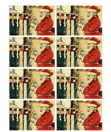 8 Fun 3 inch x 2 inch Stickers - Christmas gifts, Christmas Cards and envelopes 8 Fun 3 inch x 2 inch Stickers - Christmas gifts, Christmas Cards and envelopes