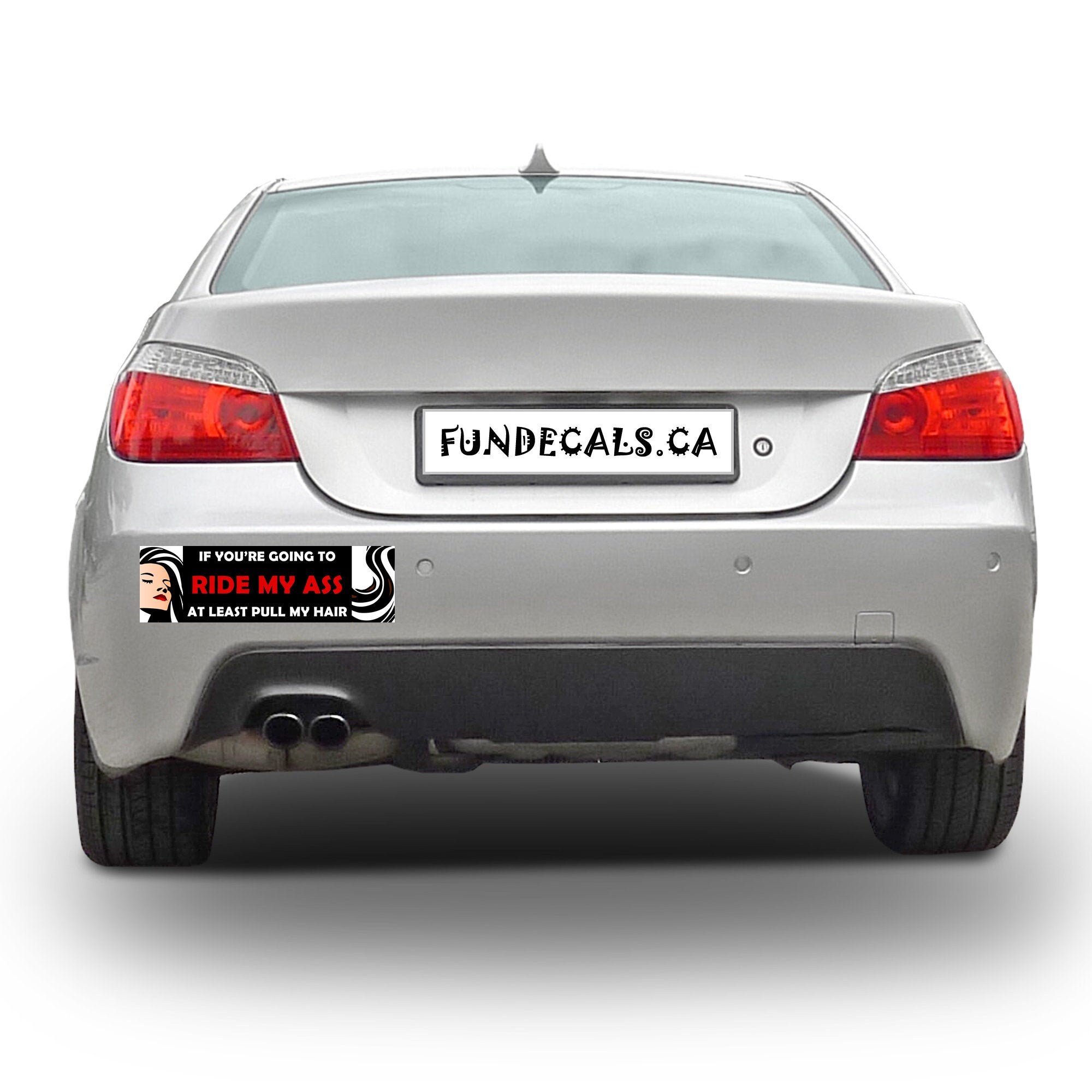 CAD$7.99 - If your going to ride my ass at least pull my hair 10 x 3 Bumper Sticker - Custom changes and orders welcomed! CAD$7.99 - If your going to ride my ass at least pull my hair 10 x 3 Bumper Sticker - Custom changes and orders welcomed!