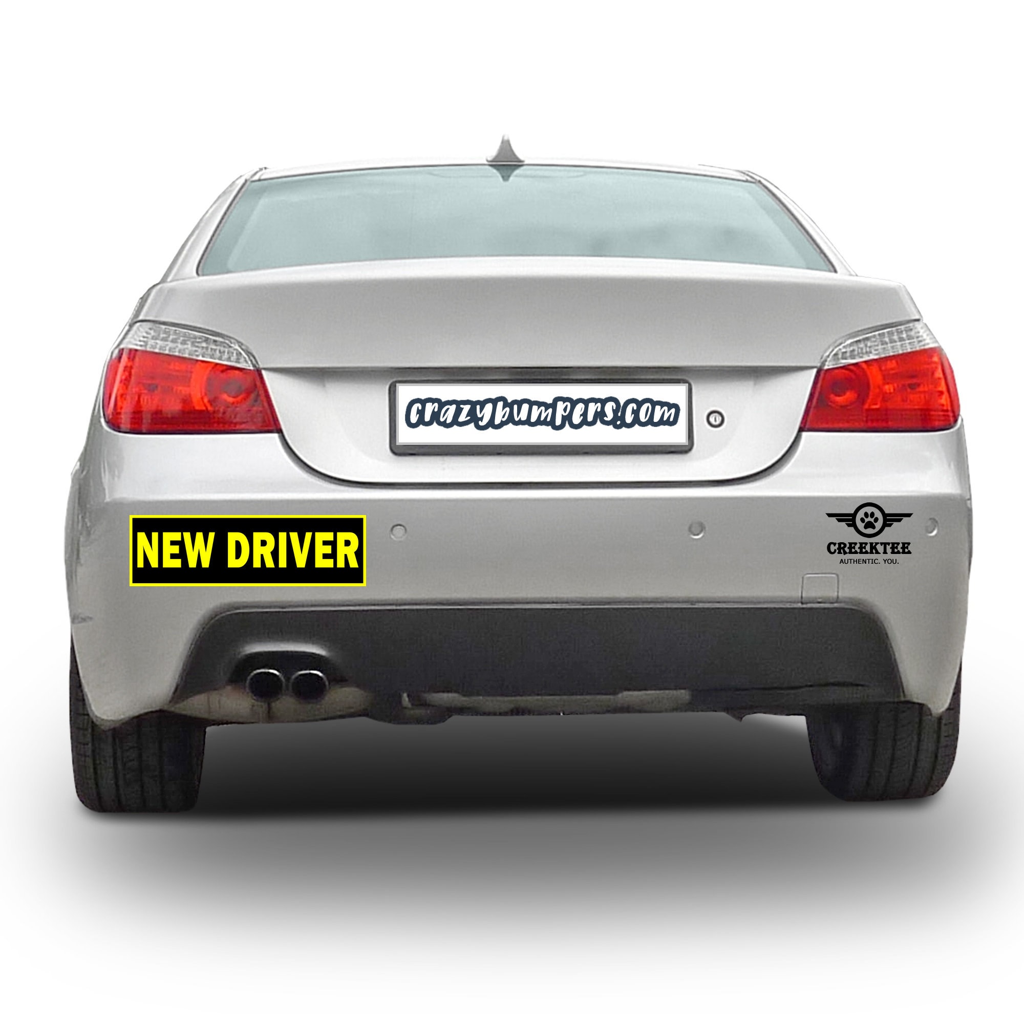 CAD$7.99 - NEW DRIVER 10 x 3 Bumper Sticker or Magnetic Bumper Available - reflective border option CAD$7.99 - NEW DRIVER 10 x 3 Bumper Sticker or Magnetic Bumper Available - reflective border option