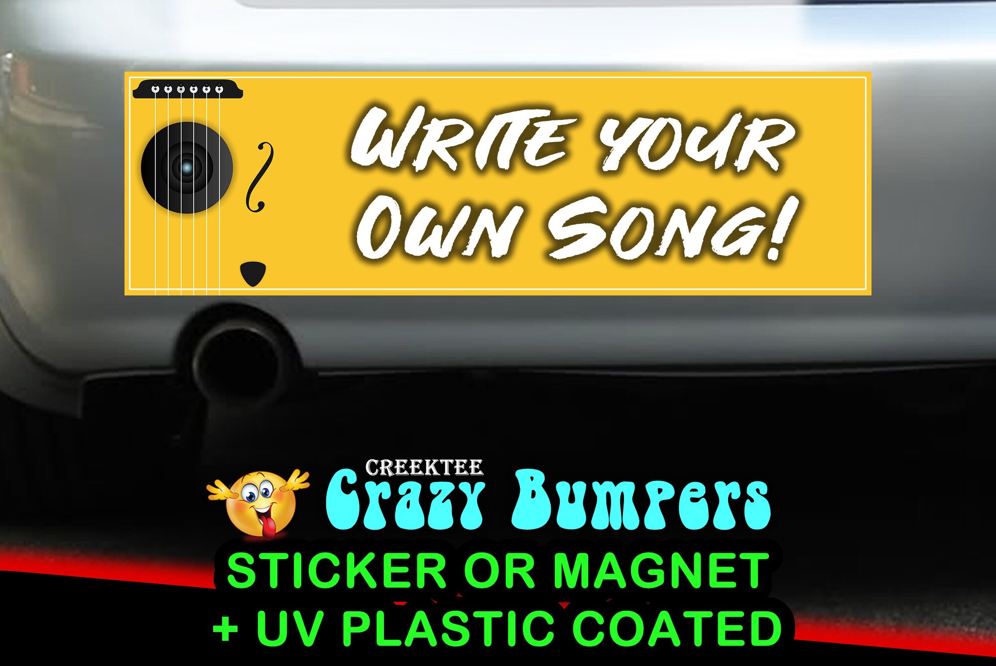 CAD$7.99 - Write Your Own Song! 10 x 3 Bumper Sticker or Magnetic Bumper Sticker Available CAD$7.99 - Write Your Own Song! 10 x 3 Bumper Sticker or Magnetic Bumper Sticker Available
