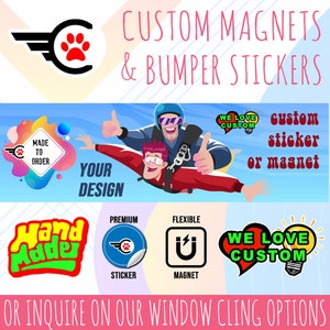 Custom Window Cling Your Text Colors Images and coated in image 8