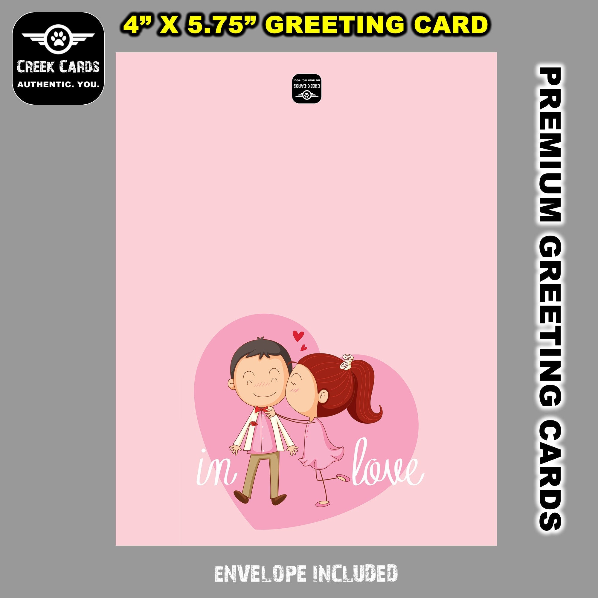 Valentines Day Premium Greeting Card Triple Layer with Laminate Coating. 5.25-5.5 inches high by 4-4.25 inches wide Valentines Day Premium Greeting Card Triple Layer with Laminate Coating. 5.25-5.5 inches high by 4-4.25 inches wide