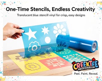 Custom Vinyl Stencil For Painting, single use self adhesive translucent stencil.