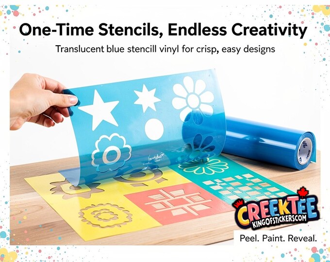 Custom Vinyl Stencil For Painting, single use self adhesive translucent stencil.