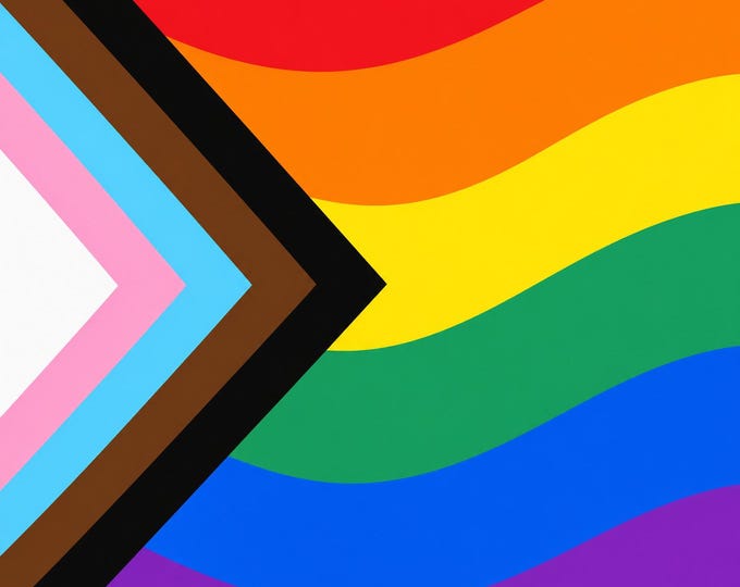 Pride Square Bumper Sticker, Magnet, Vinyl Sticker or Window Cling, UV Laminate Coating, laptop, water bottle