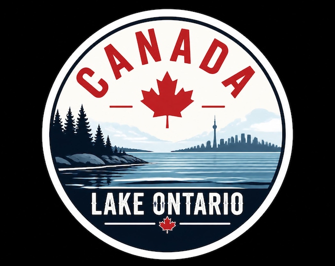 Lake Ontario Canada Bumper Sticker, Magnet, Vinyl Sticker or Window Cling, UV Laminate Coating