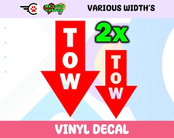 2X Custom Vinyl Decals - Color or Chrome, Various Sizes