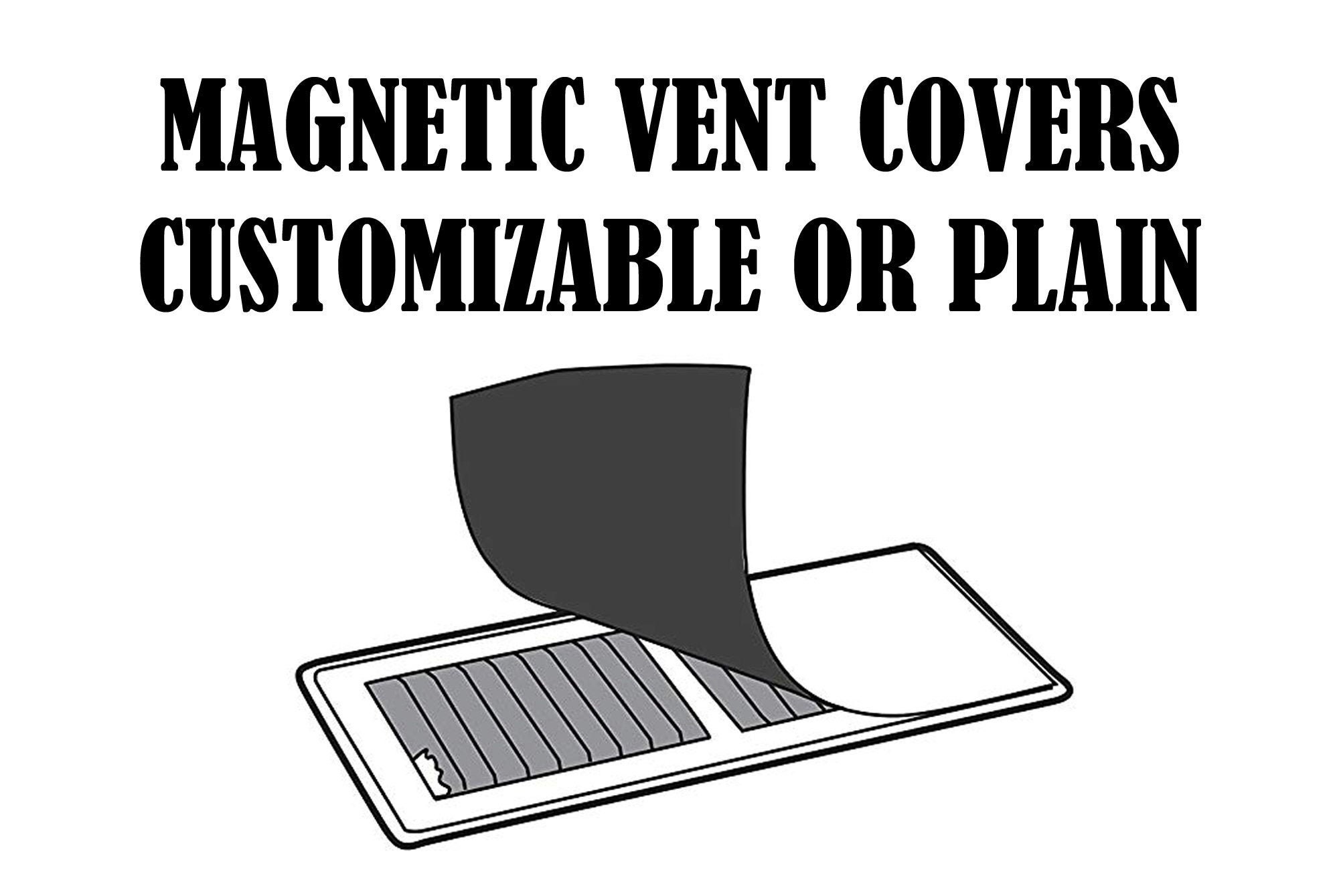 8 inch X 10 inch Magnetic Vent Cover - customization print - color or basic white etc. 8 inch X 10 inch Magnetic Vent Cover - customization print - color or basic white etc.