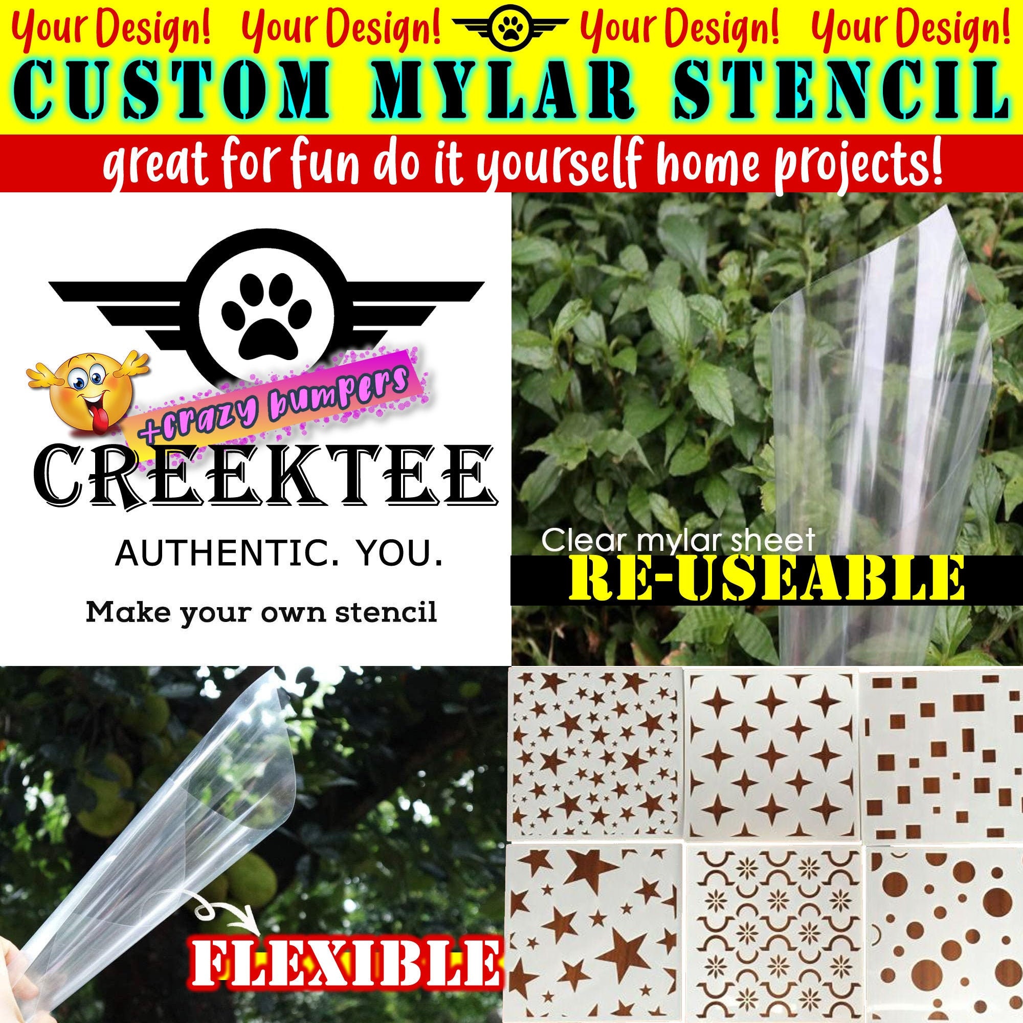 Personalized and Premade Bumper Stickers, and Tees