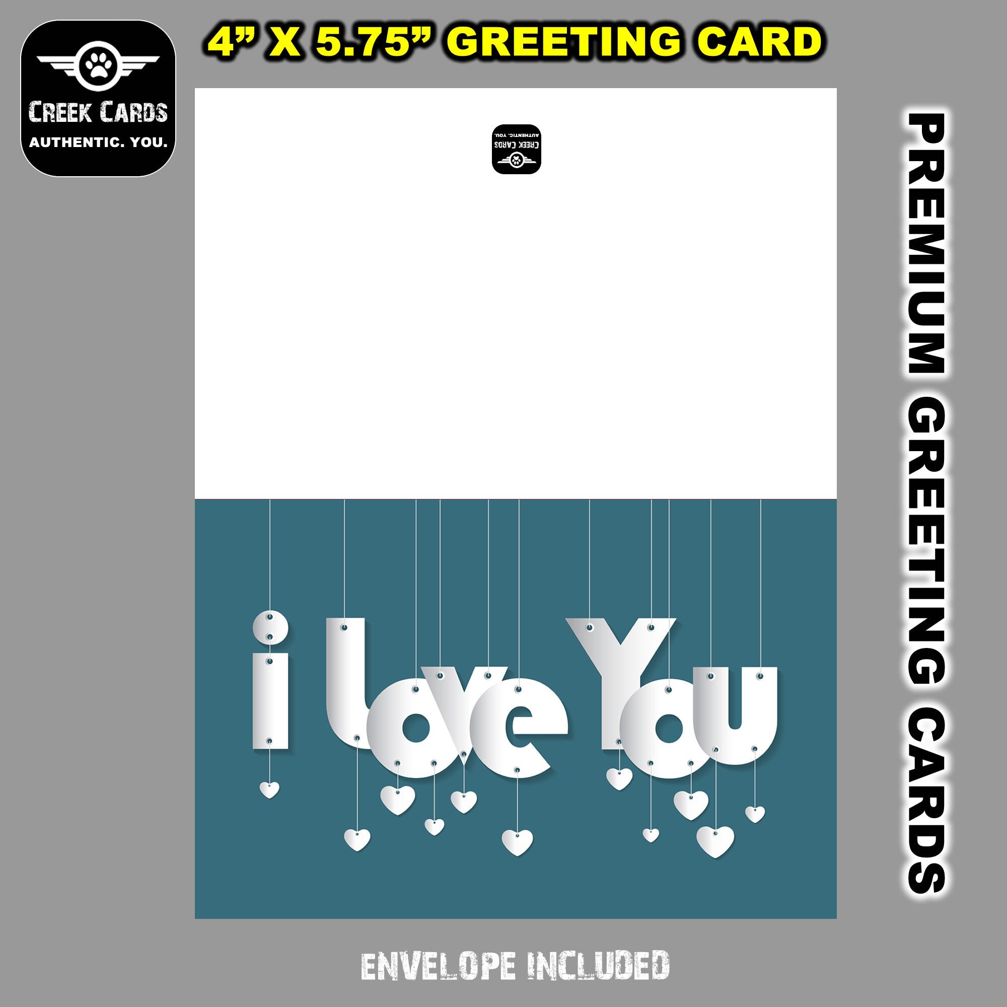 Valentines Day Premium Greeting Card Triple Layer with Laminate Coating. 5.25-5.5 inches high by 4-4.25 inches wide Valentines Day Premium Greeting Card Triple Layer with Laminate Coating. 5.25-5.5 inches high by 4-4.25 inches wide