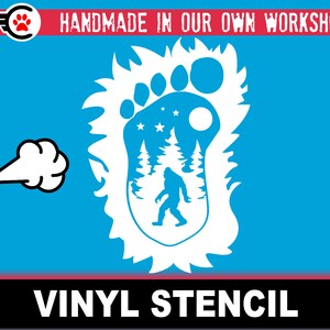 Bigfoot Stencil Vinyl Material Custom Text or Image Stencil for ...