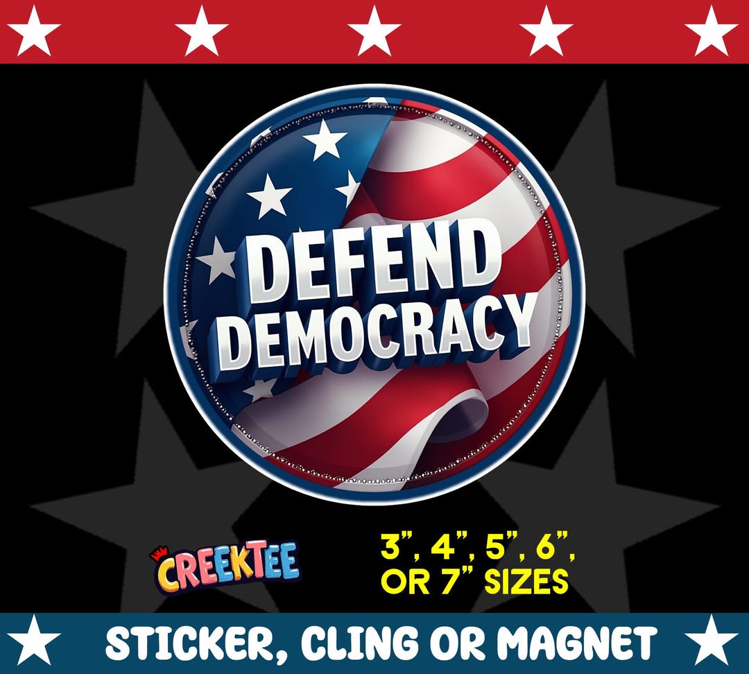 Direct Democracy Sticker Defend Democracy Bumper Sticker, Magnet, Vinyl Sticker or Window Cling ...