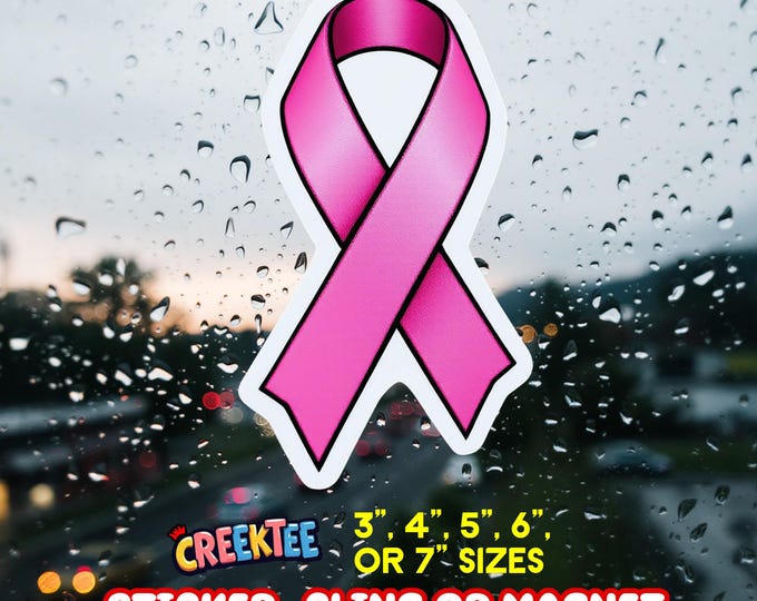 FCK CANCER Vinyl Sticker, Window Cling or Magnet in UV Laminate Coating