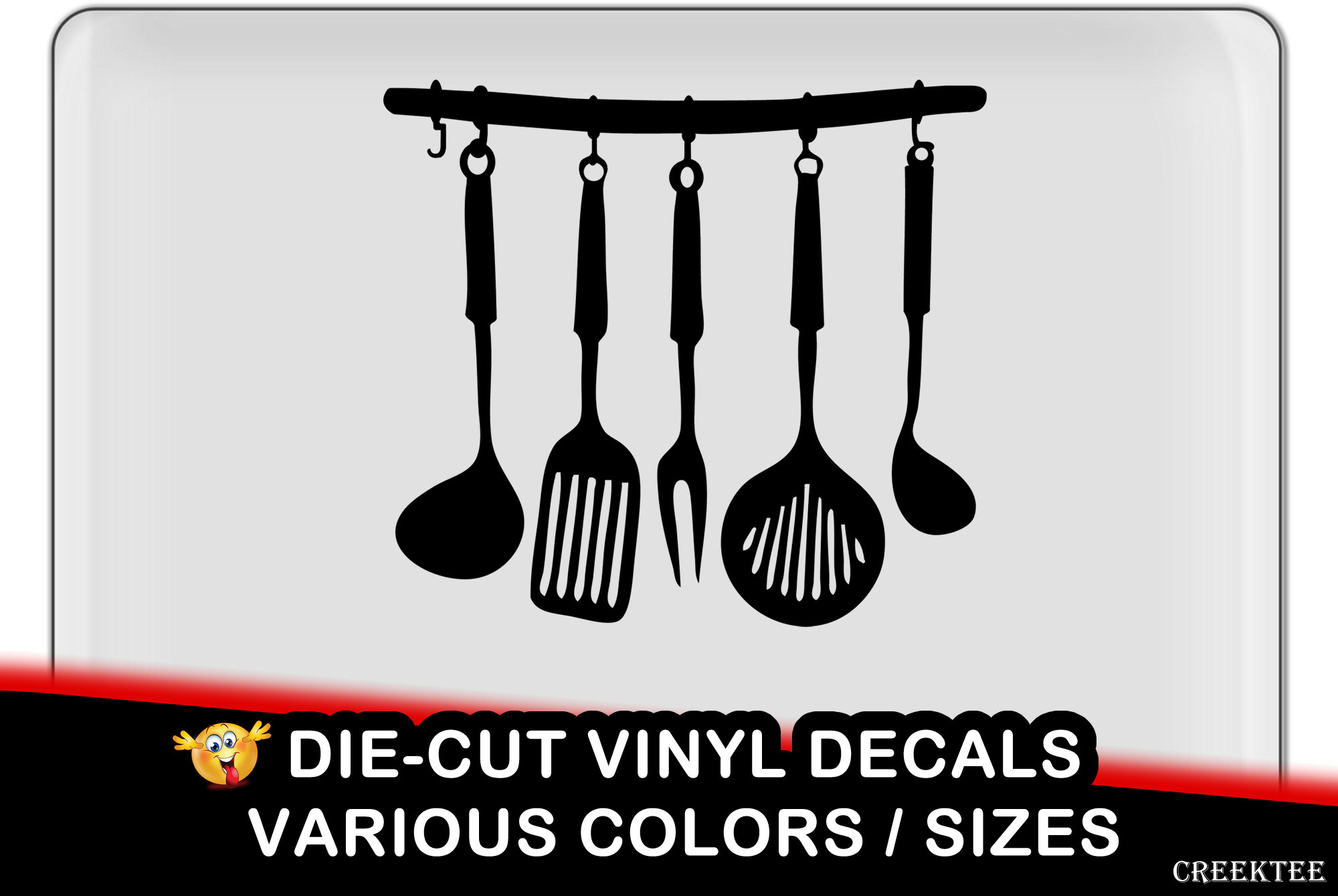 Kitchen Wall Vinyl Decal - fun vinyl decal in various colors Kitchen Wall Vinyl Decal - fun vinyl decal in various colors