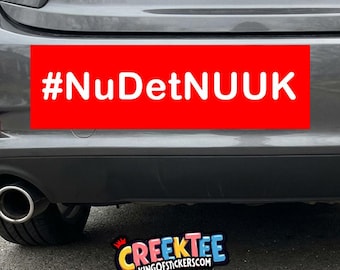 Nu det NUUK! Greenland Bumper Sticker, Magnet, Vinyl Sticker in UV Laminate Coating
