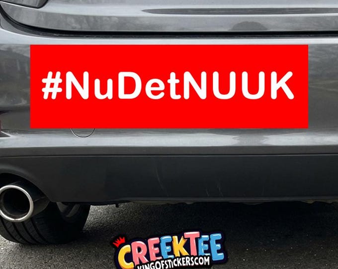 Nu det NUUK! Greenland Bumper Sticker, Magnet, Vinyl Sticker in UV Laminate Coating