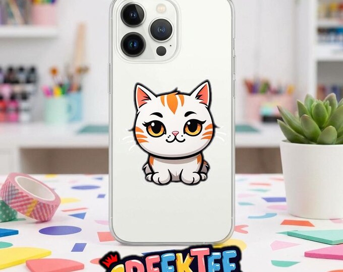 Cute Cat Sticker, Magnet or Window Cling in Various Sizes