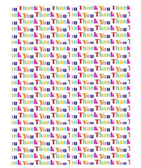 8 Fun 3 inch x 2 inch Stickers -Thank You Stickers 8 Fun 3 inch x 2 inch Stickers -Thank You Stickers