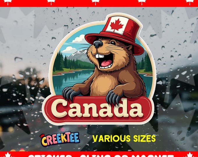 Canada Bumper Sticker, Magnet, Vinyl Sticker, Window Cling, UV Laminate, laptop, water bottle