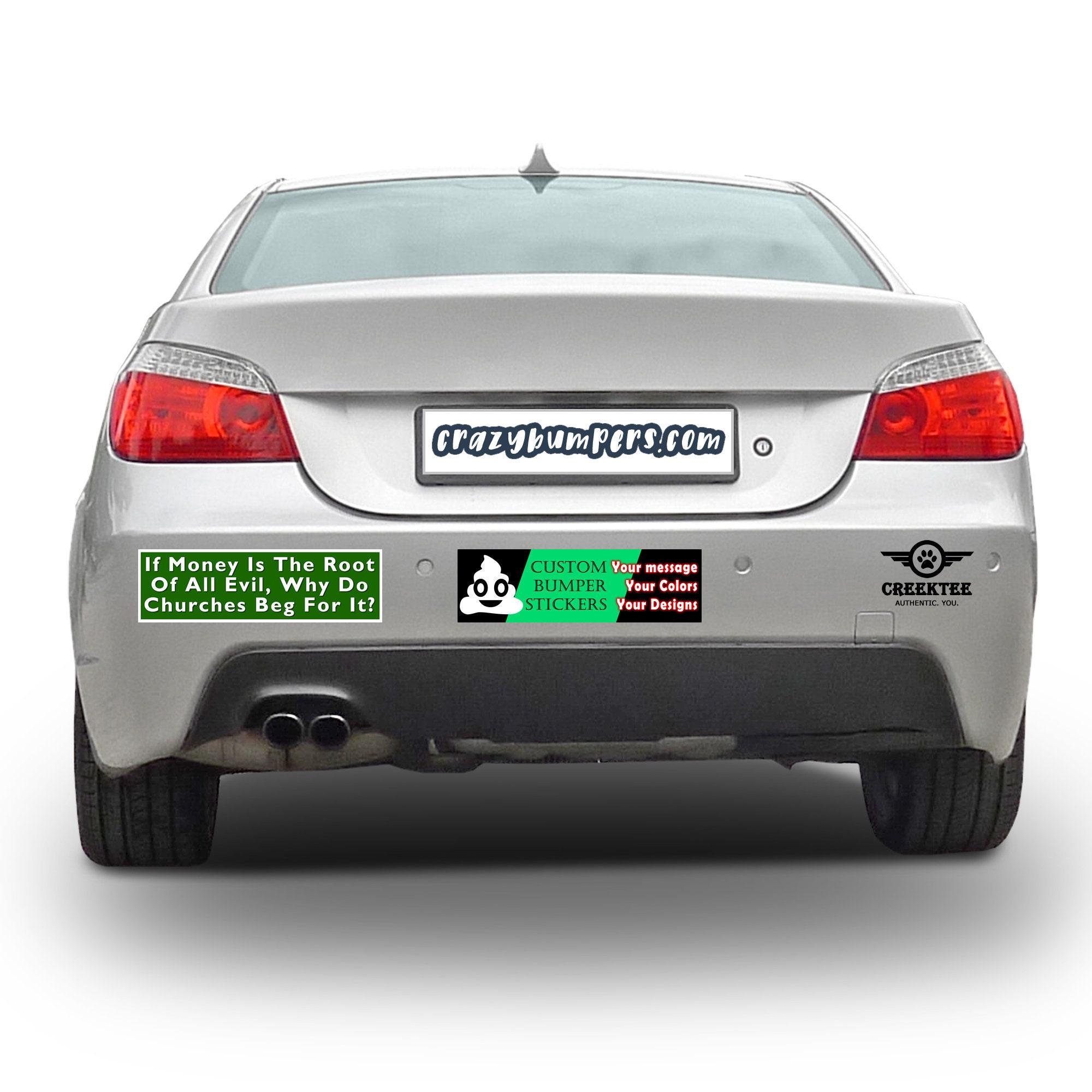 If Money Is The Root Of All Evil Why Do Churches Beg For It 10 x 3 Bumper Sticker or Magnetic Bumper Sticker Available If Money Is The Root Of All Evil Why Do Churches Beg For It 10 x 3 Bumper Sticker or Magnetic Bumper Sticker Available