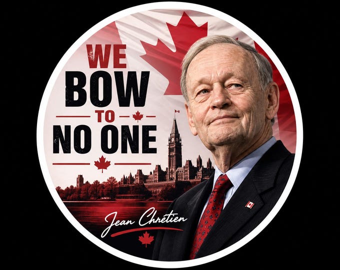 Canada We Bow To No One Round Bumper Sticker, Magnet, Vinyl Sticker or Window Cling, UV Laminate Coating, laptop, water bottle