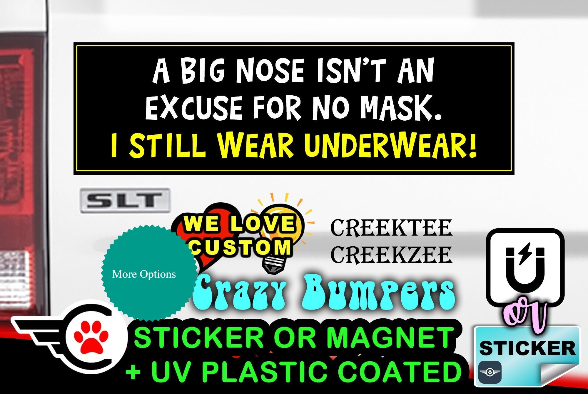 STICKER: Wear the Nice Underwear