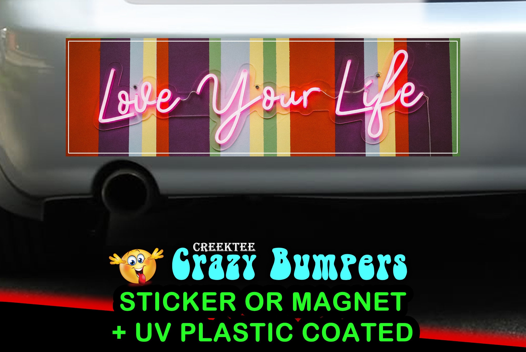 CAD$7.99 - Love Your Life 10 x 3 Bumper Sticker or Magnet - Custom changes and orders welcomed! CAD$7.99 - Love Your Life 10 x 3 Bumper Sticker or Magnet - Custom changes and orders welcomed!