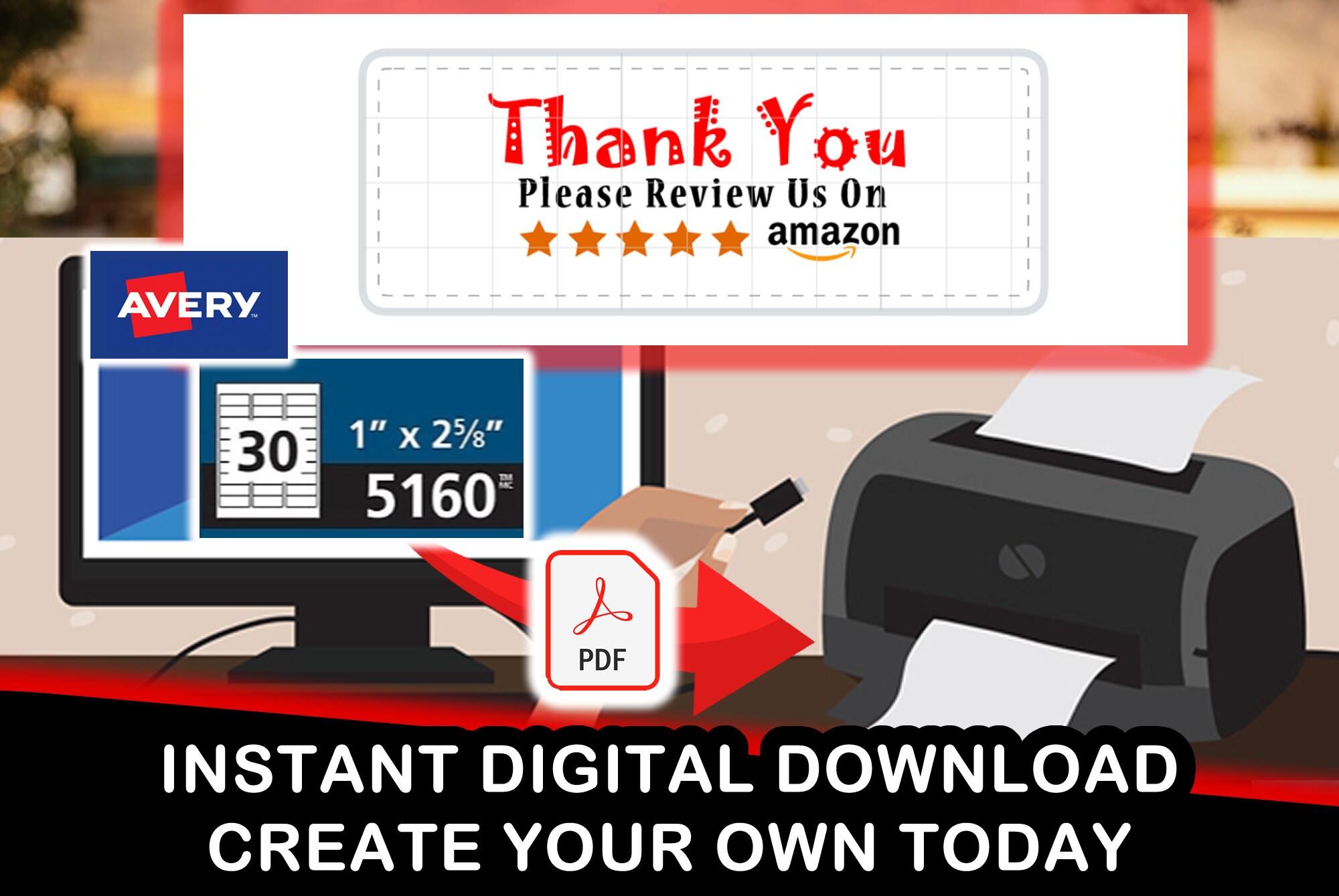 amazon avery 5160