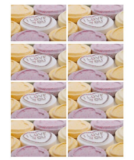 8 Fun 3 inch x 2 inch Stickers -I Love You Stickers 8 Fun 3 inch x 2 inch Stickers -I Love You Stickers