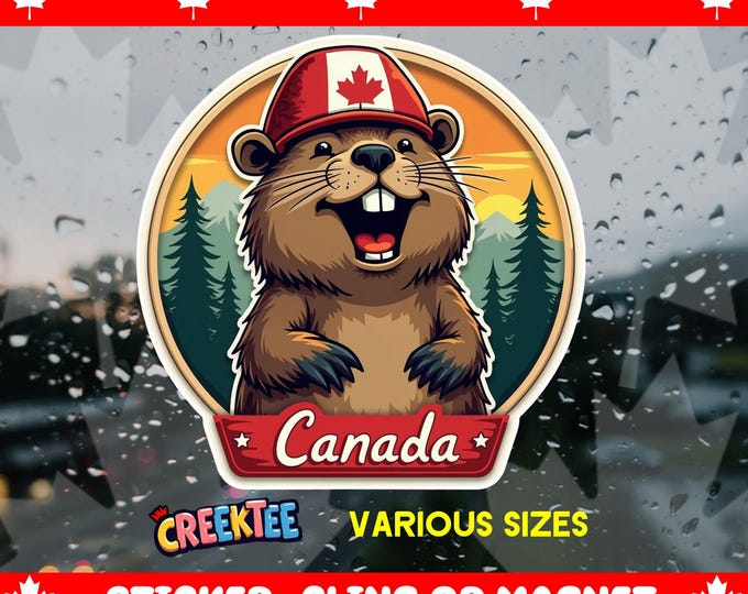 Canada Bumper Sticker, Magnet, Vinyl Sticker, Window Cling, UV Laminate, laptop, water bottle