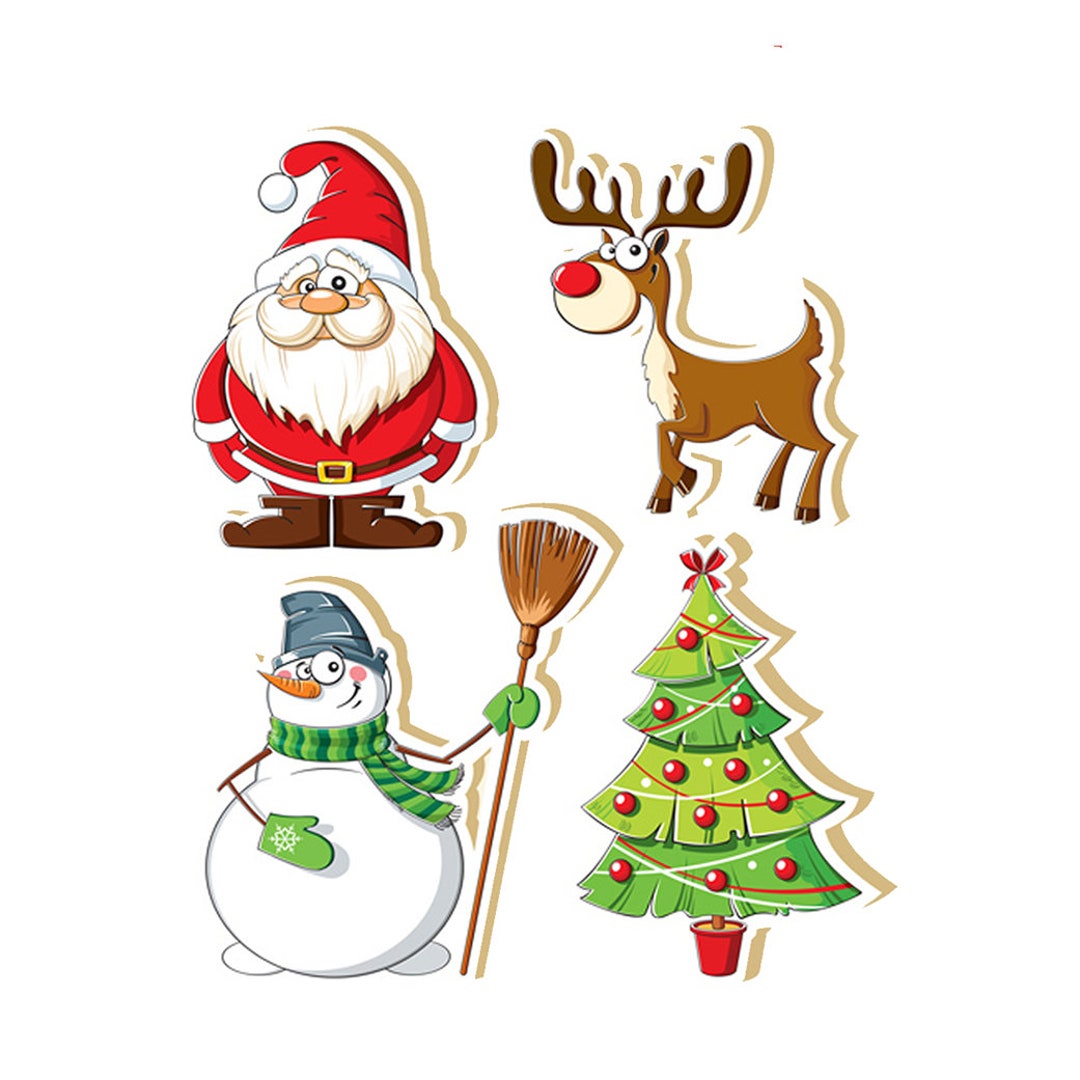 Christmas Stickers / Holiday Stickers / Die Cut Stickers / Reindeer  Stickers / Glossy Paper Stickers / Matte Paper Sticker