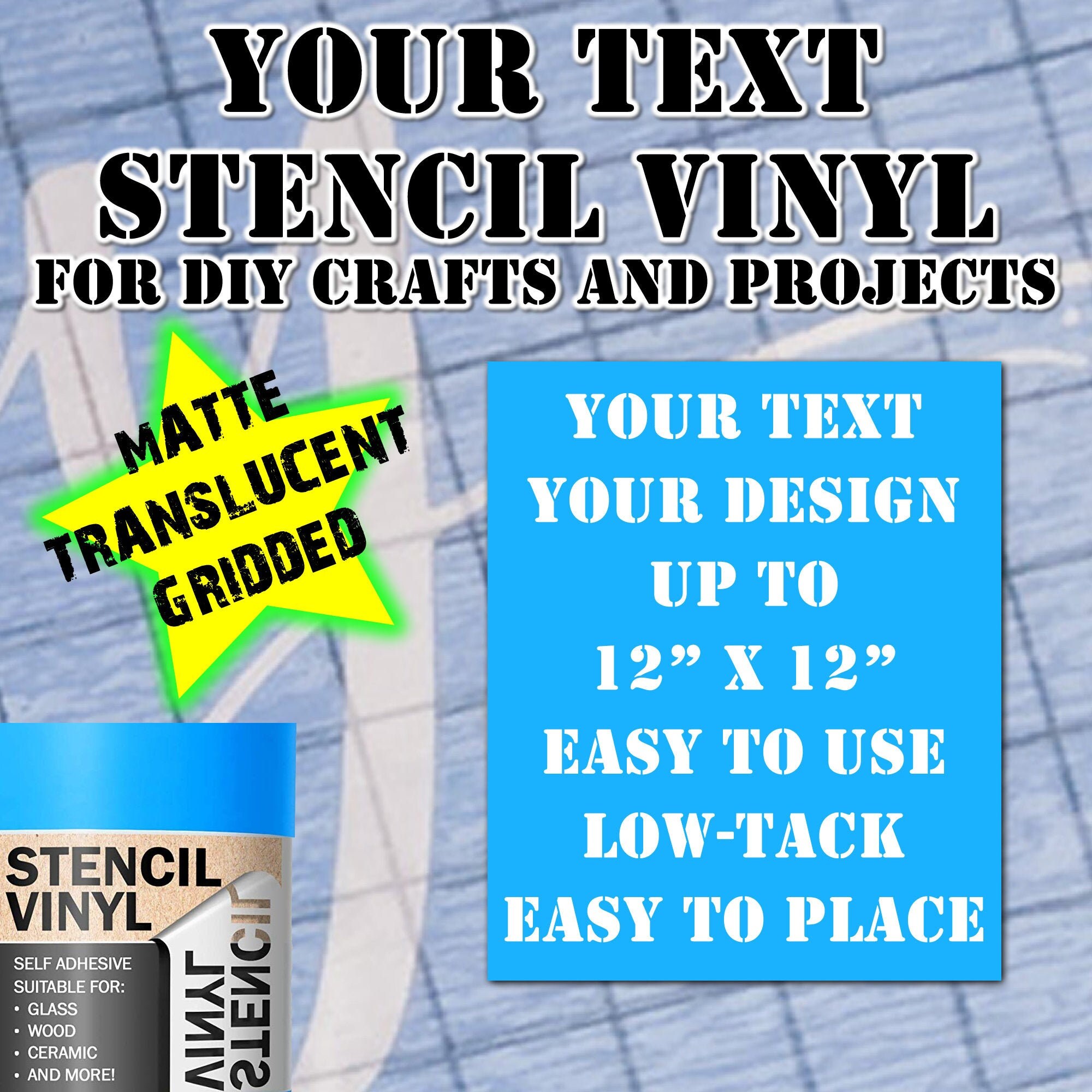 Custom text stencil for diy projects. Airbrush, wood, painting your custom text or image cut into our vinyl stencil up to 12 Custom text stencil for diy projects. Airbrush, wood, painting your custom text or image cut into our vinyl stencil up to 12