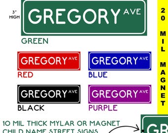 2x Custom Mylar Street Sign Vinyl With Laminate Customizable, Colors or Text, With Or Without Grommet Holes, Various widths. or 2x MAGNETS