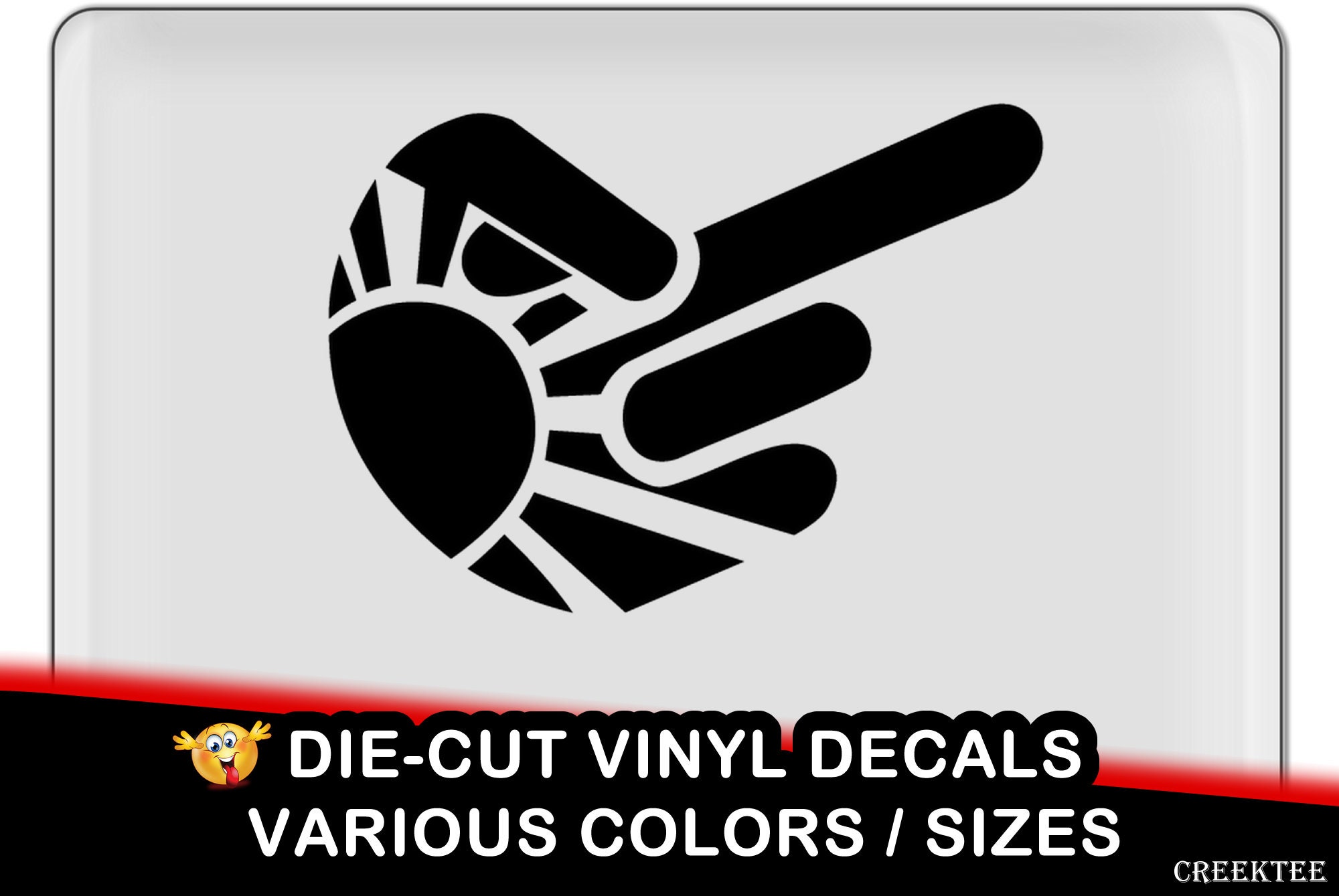 JDM Middle Finger Vinyl Decal - fun vinyl decal in various colors JDM Middle Finger Vinyl Decal - fun vinyl decal in various colors
