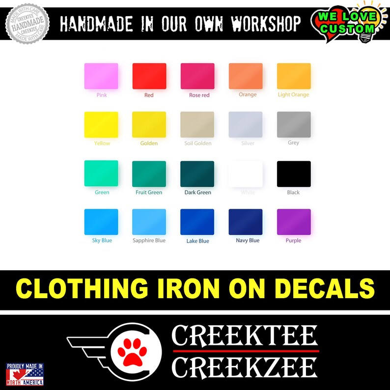 Call Out Iron on DIY Vinyl Decal Various Sizes and Colors Etsy