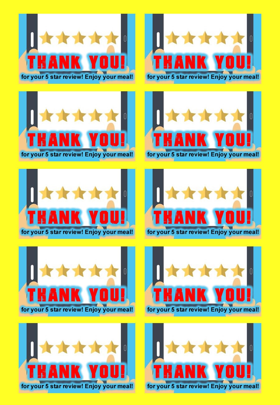 10 Door Dash Skip The Dishes Food Delivery 5 Star Review 2 1/2 inch wide x 1 1/2 inch Tag Stickers 10 Door Dash Skip The Dishes Food Delivery 5 Star Review 2 1/2 inch wide x 1 1/2 inch Tag Stickers