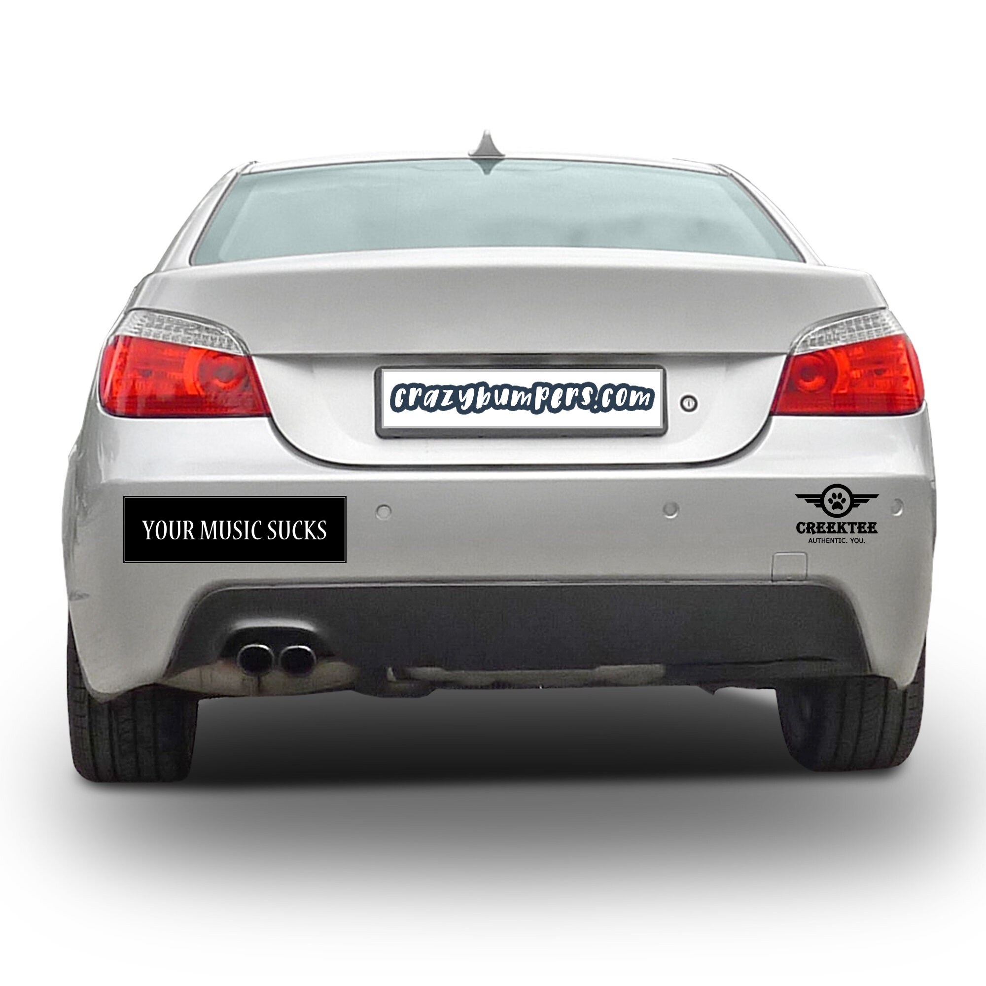 Your Music Sucks 10 x 3 Bumper Sticker - Custom changes and orders welcomed! Your Music Sucks 10 x 3 Bumper Sticker - Custom changes and orders welcomed!