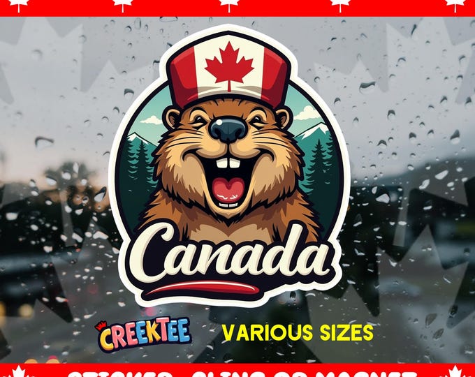 Canada Bumper Sticker, Magnet, Vinyl Sticker, Window Cling, UV Laminate, laptop, water bottle