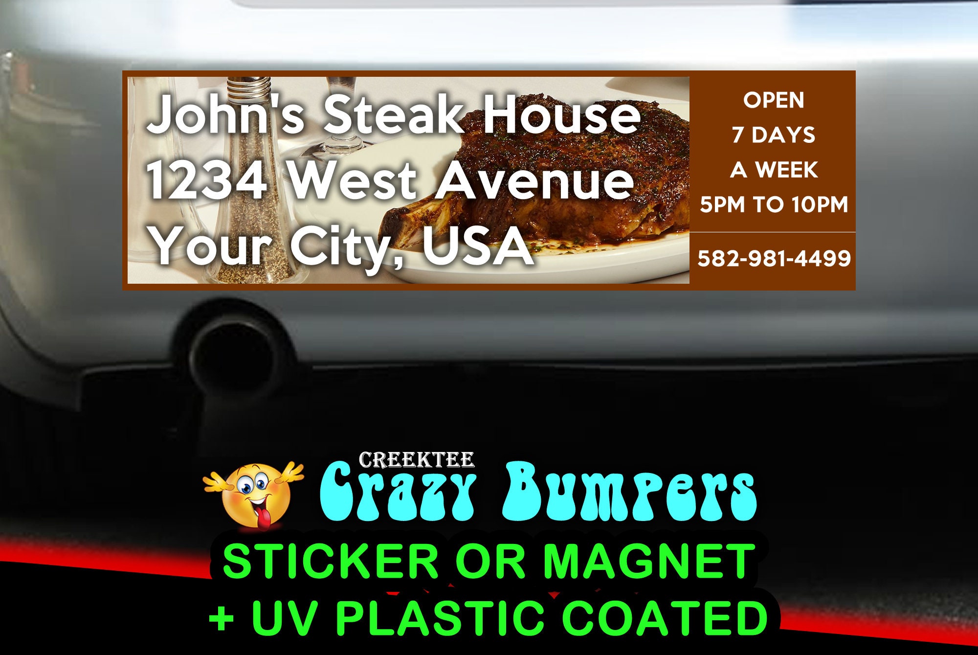 Custom Bumpers Photo and Text Personalized 10 x 3 Bumper Sticker - Custom changes and orders welcomed! Custom Bumpers Photo and Text Personalized 10 x 3 Bumper Sticker - Custom changes and orders welcomed!