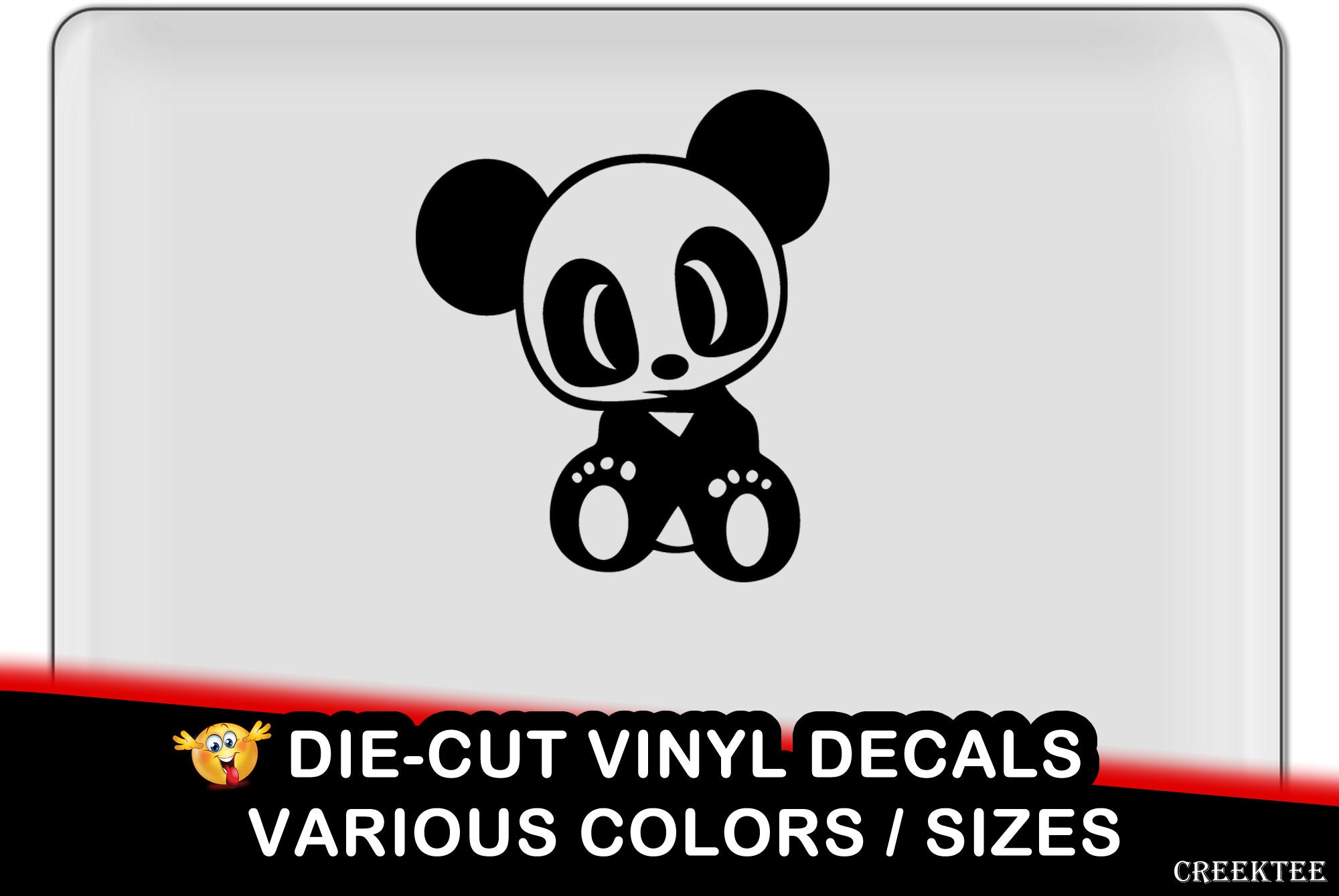 Cute baby panda jdm Vinyl Decal - fun vinyl decal in various colors Cute baby panda jdm Vinyl Decal - fun vinyl decal in various colors