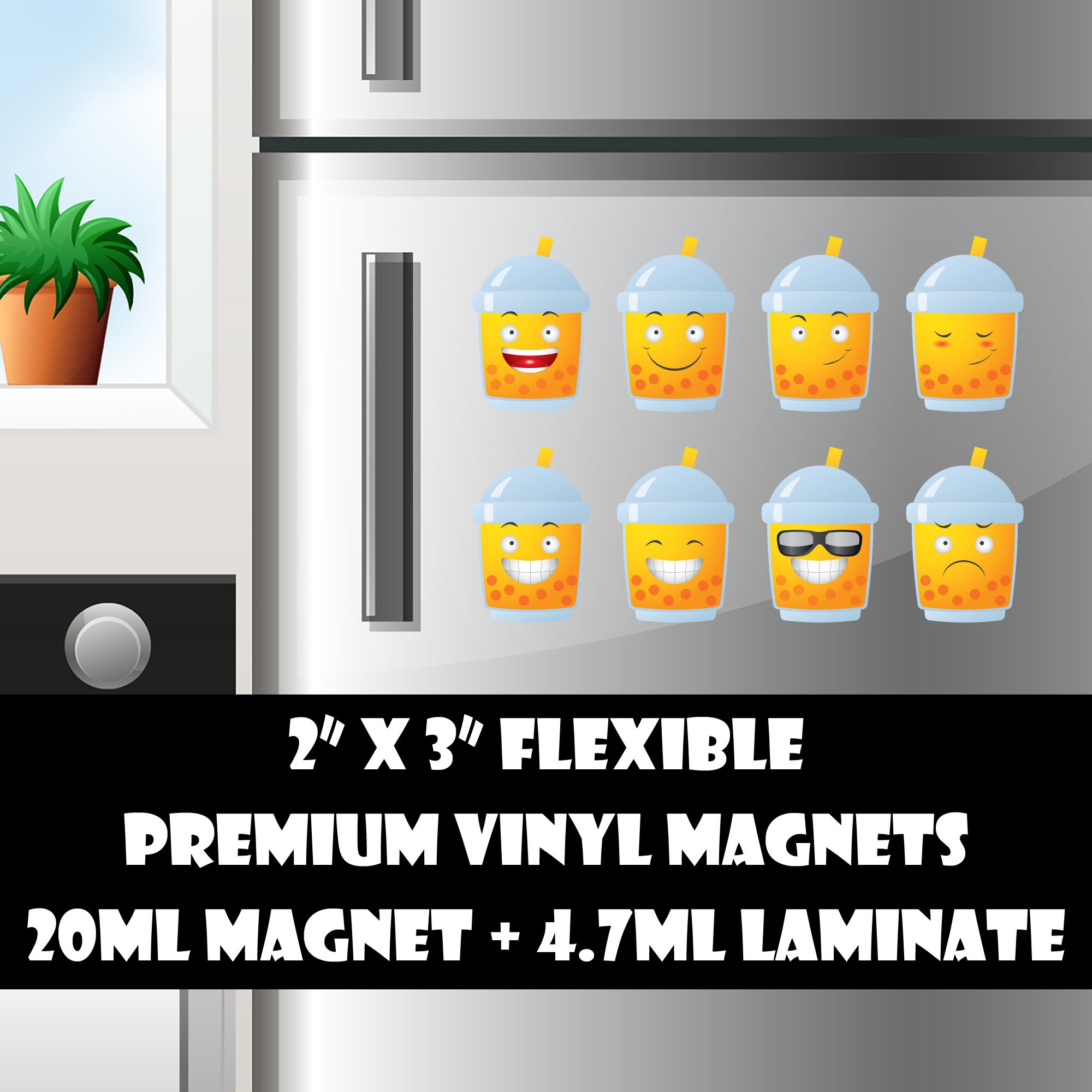 8 2inch fridge magnets or stickers - bubble tea - standard, photo or vinyl print materials with laminate or magnet options available. 8 2inch fridge magnets or stickers - bubble tea - standard, photo or vinyl print materials with laminate or magnet options available.