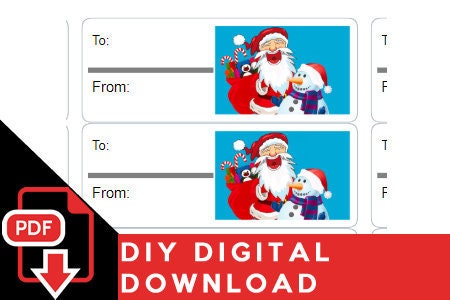 Christmas gift labels avery 5160