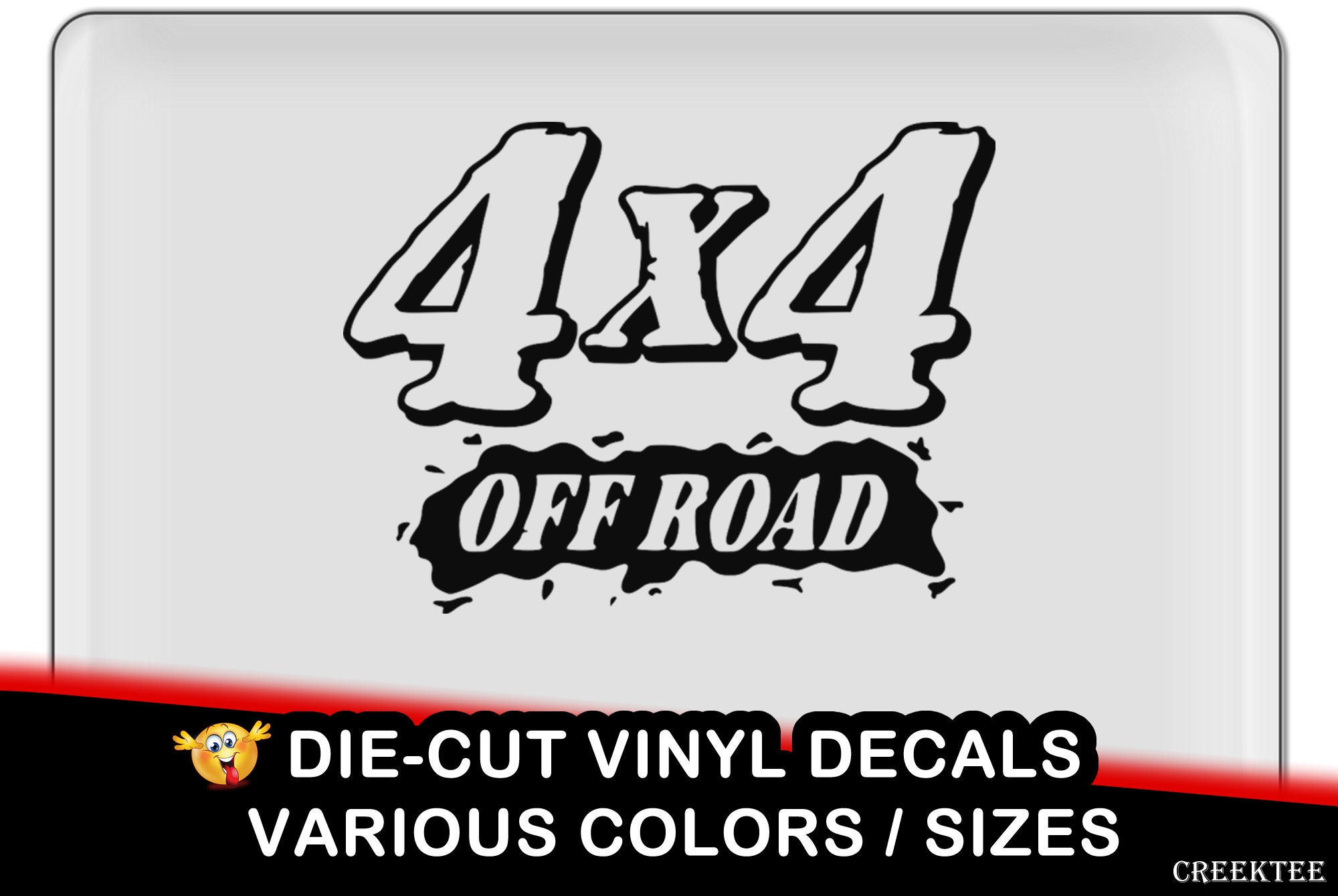 4x4 off road vinyl decal - fun vinyl decal in various colors 4x4 off road vinyl decal - fun vinyl decal in various colors