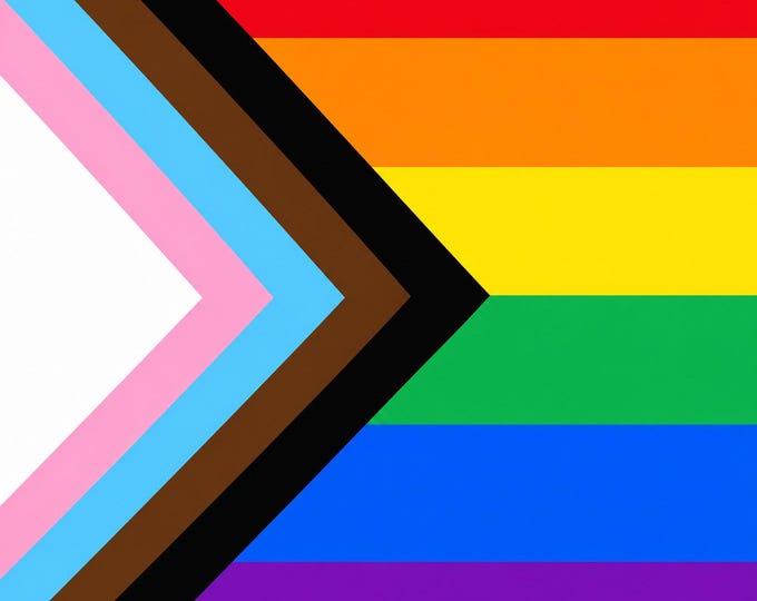 Pride Square Bumper Sticker, Magnet, Vinyl Sticker or Window Cling, UV Laminate Coating, laptop, water bottle