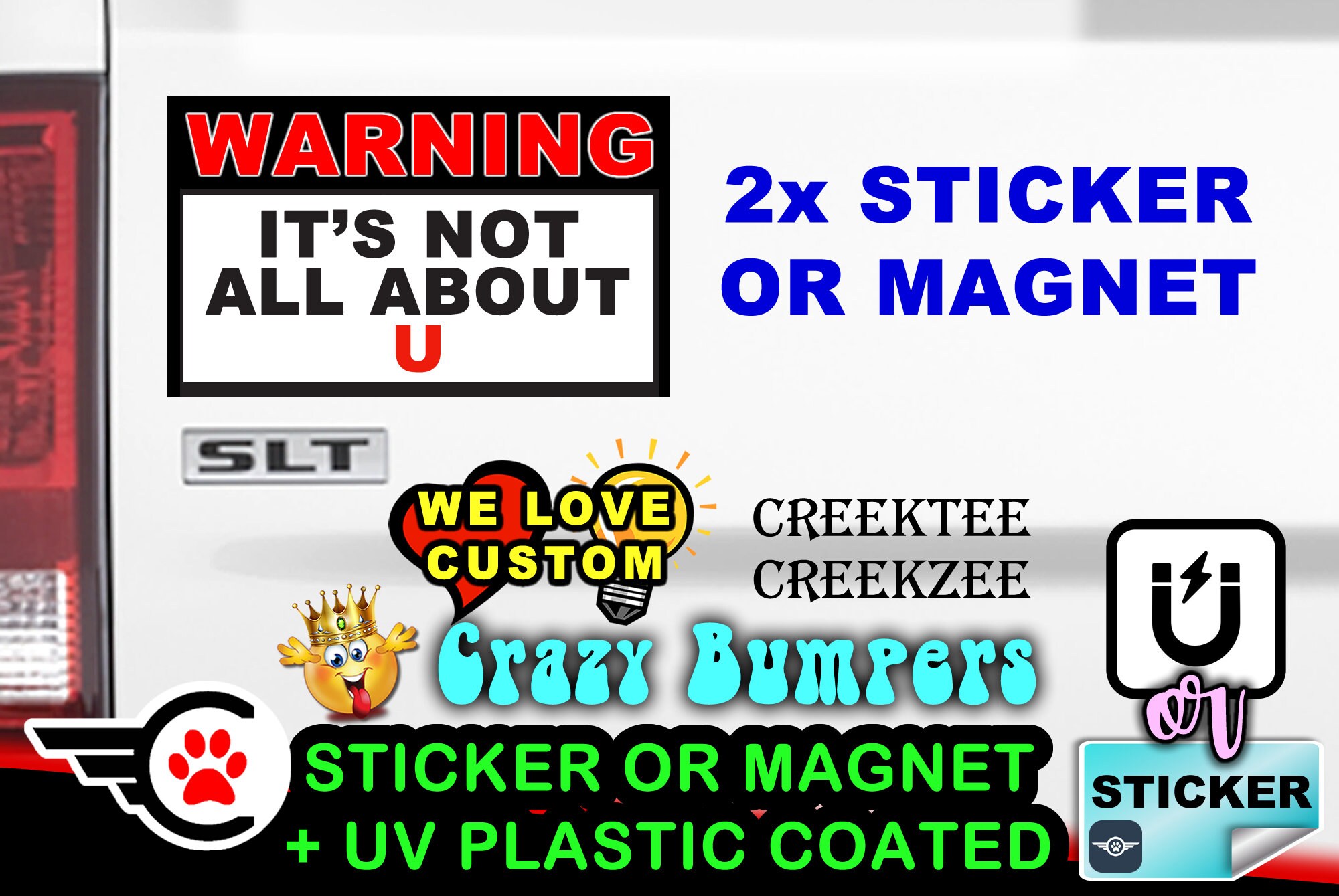 It's Not All About U Funny 5 by 3 Warning - Etsy UK It's Not All About U Funny 5 by 3 Warning - Etsy UK