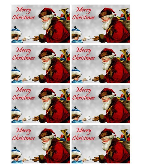 8 Fun 3 inch x 2 inch Stickers - Christmas gifts, Christmas Cards and envelopes 8 Fun 3 inch x 2 inch Stickers - Christmas gifts, Christmas Cards and envelopes