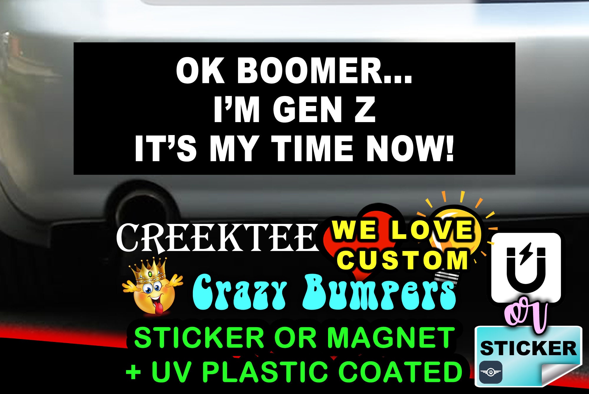 Stickers, Labels & Tags Paper & Party Supplies Hello my name is car gen