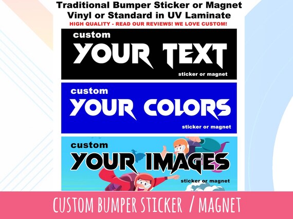 Custom bumper stickers bulk deals