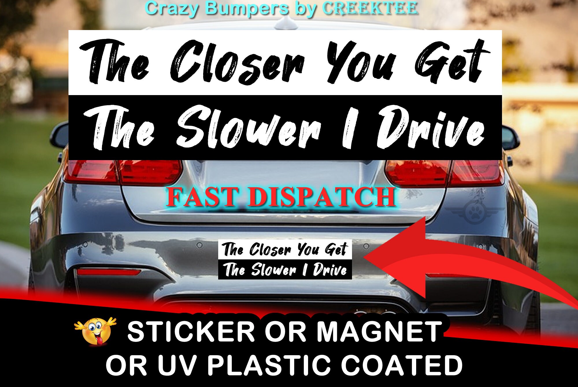 Design Your Own Bumper Sticker or Bumper 10 Inch by 3 Etsy UK